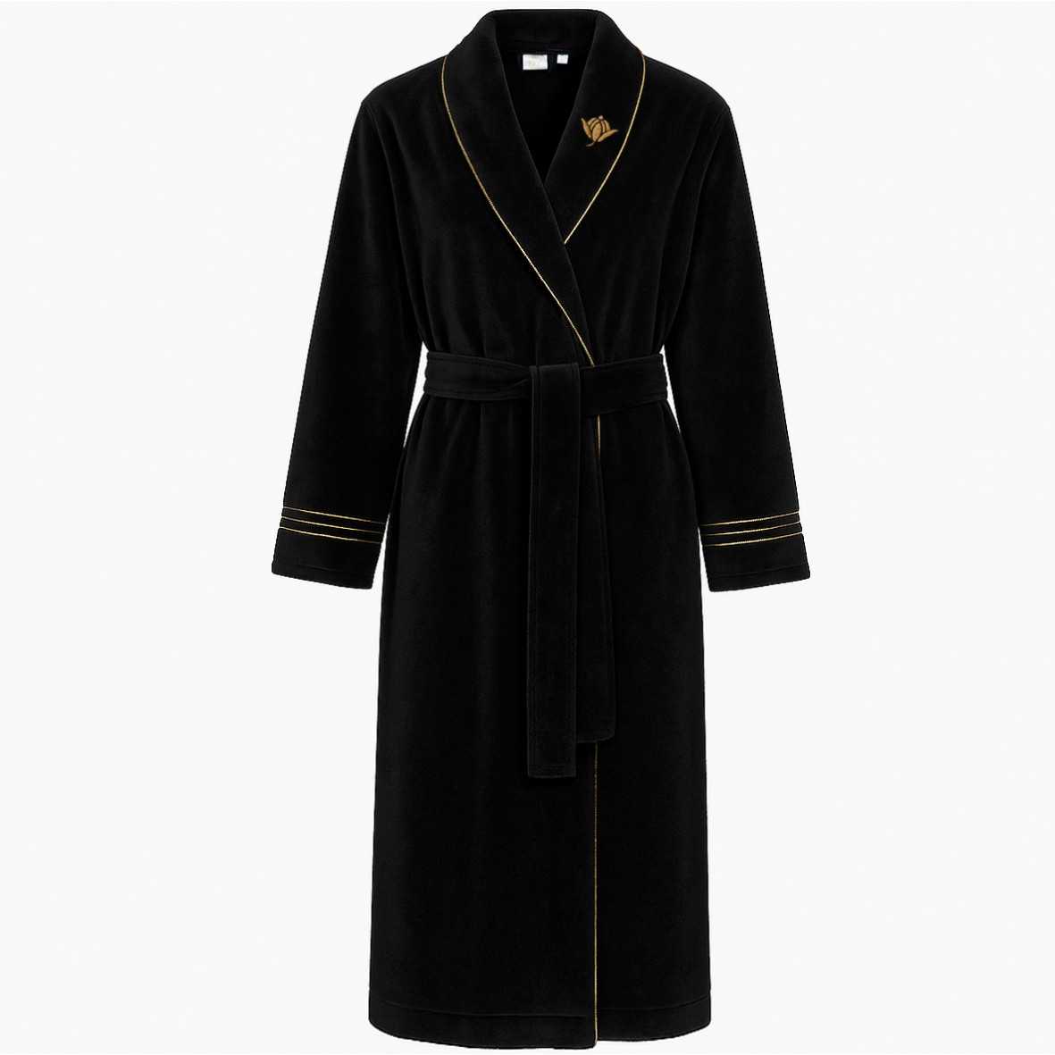 Peignoir Unisexe IRIS "Les Essentiels" - Noir